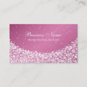 Tarjeta De Visita Rosa atractivo de la chispa de la estrella