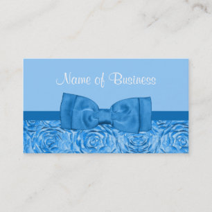 Tarjeta De Visita Rosa Azul Boutique de Lazos