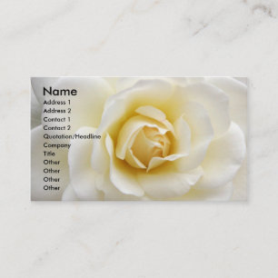 Tarjeta De Visita Rosa blanco