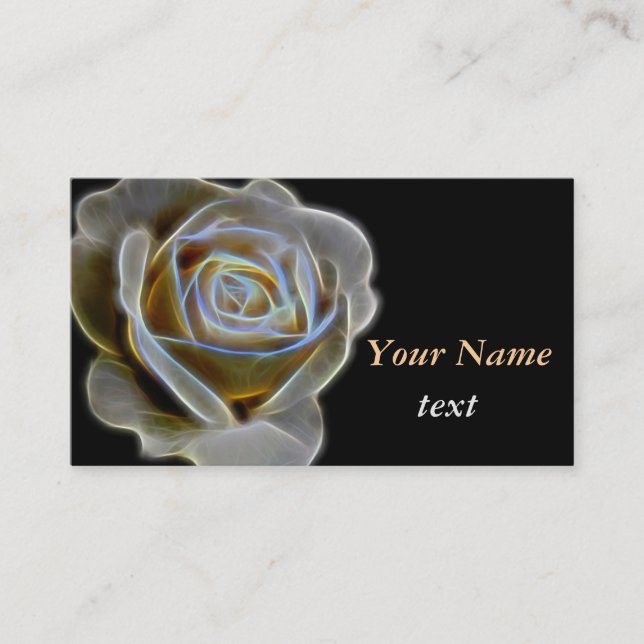 Tarjeta De Visita rosa blanco 3D (Anverso)