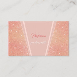 Tarjeta De Visita Rosa bonito Purpurina de oro foto Personalizado ro