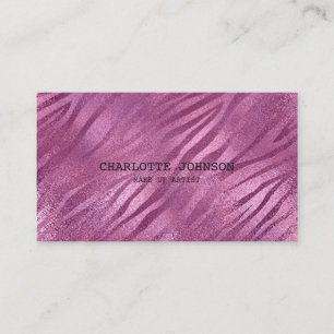 Tarjeta De Visita Rosa brillante personalizado Vip de la piel de la