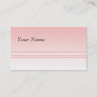 Tarjeta De Visita Rosa caliente. Diseño elegante simple