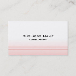 Tarjeta De Visita Rosa caliente. Diseño elegante simple