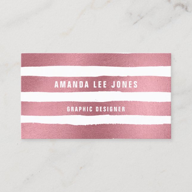 Tarjeta De Visita Rosa Cepillo de Oro (Anverso)