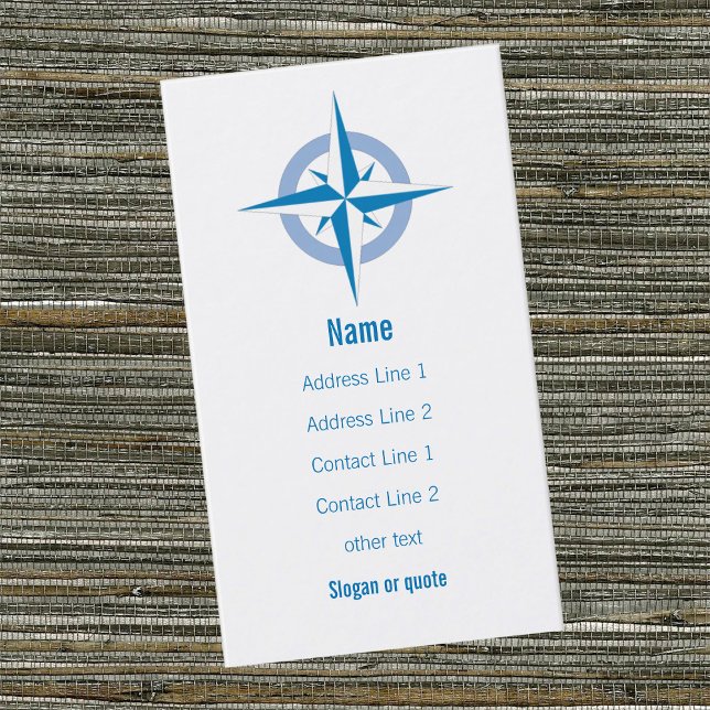 Tarjeta de visita Rosa Compass (Subido por el creador)