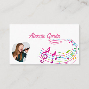 Tarjeta De Visita Rosa creativo y suave