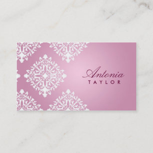 Tarjeta De Visita Rosa de 311 Antonia y damasco de Blanc