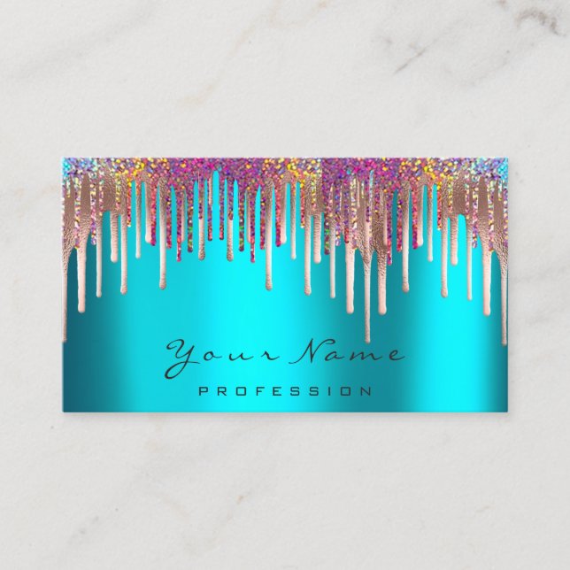 Tarjeta De Visita Rosa de artista de maquillaje de depilación de cer (Anverso)