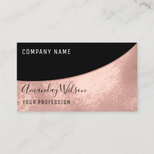 Tarjeta De Visita Rosa de artista de maquillaje de latigazos profesi