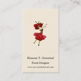 Tarjeta De Visita Rosa de belleza norteamericano, flores extravagant