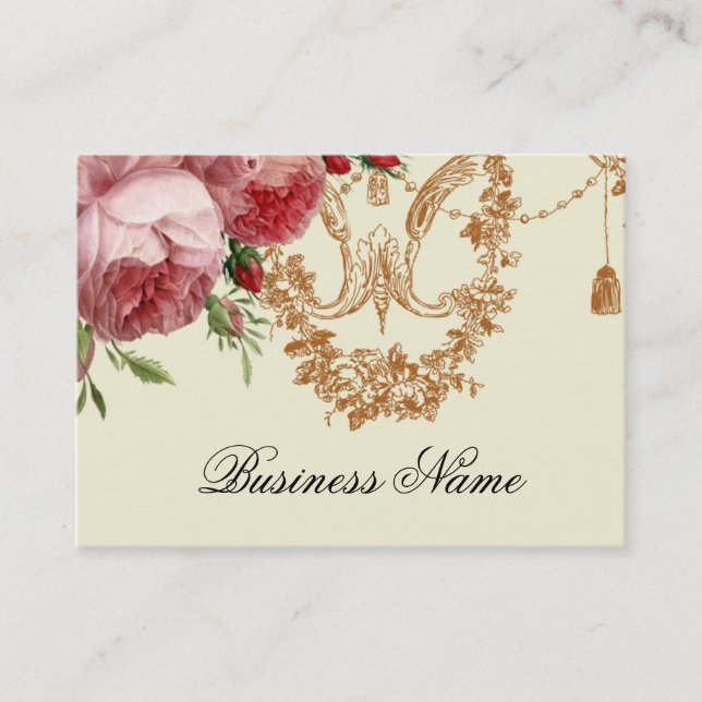 Tarjeta De Visita Rosa de Blenheim, Ivory, (Anverso)