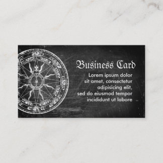 Tarjeta De Visita Rosa de compás viejo