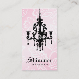 Tarjeta De Visita rosa de la lámpara 311-Shimmer