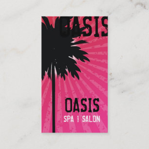 TARJETA DE VISITA ROSA DE LA PALMERA DE 311 OASIS
