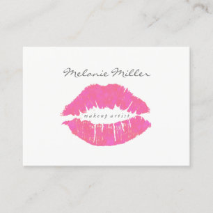 Tarjeta de visita - rosa de los labios del