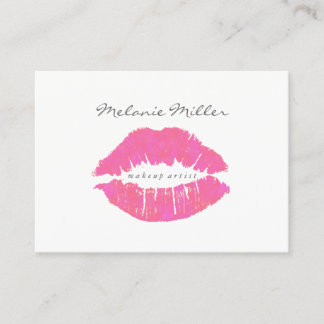 Tarjeta de visita - rosa de los labios del