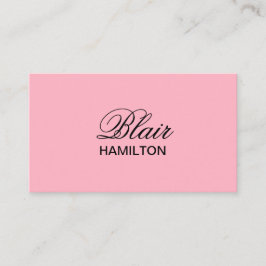 Tarjeta De Visita Rosa de lujo