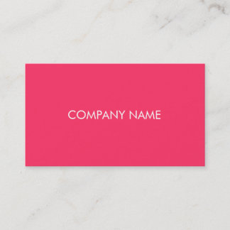 Tarjeta De Visita rosa de neón simple