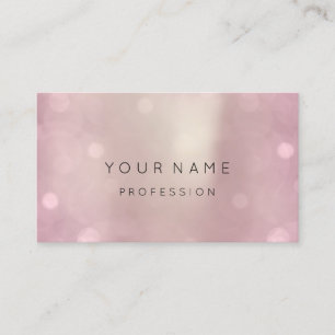 Tarjeta De Visita Rosa De Oro Abstracto Mínimo Minimalismo De Seda