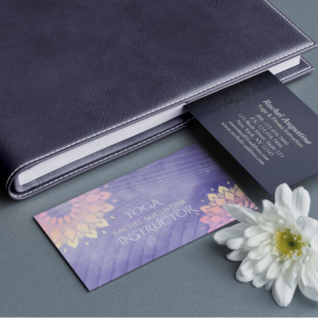 Tarjeta De Visita Rosa de oro Mandala (Subido por el creador)