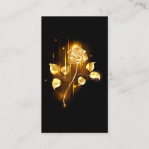 Tarjeta De Visita Rosa de oro (rosa de oro)