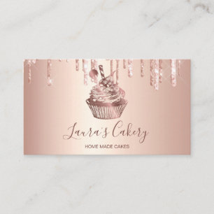Tarjeta De Visita Rosa de panadería