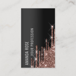 Tarjeta De Visita Rosa de Perforación del Planificador de Maquillaje