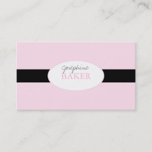 Tarjeta De Visita rosa de plata minniemay del damasco+negro
