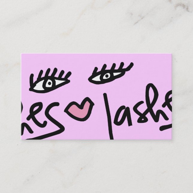 Tarjeta De Visita rosa del caramelo del personalizable el | del (Anverso)