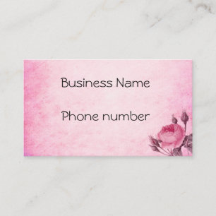 Tarjeta De Visita Rosa del día de San Valentín