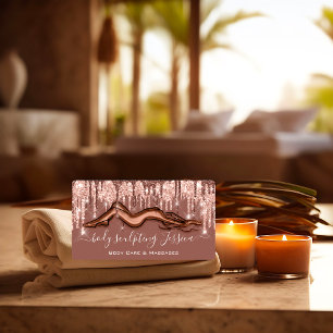 Tarjeta De Visita Rosa del logotipo de QRCode para escultura de cuid