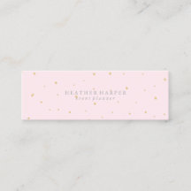 Tarjeta de visita - rosa del oro de los puntos