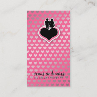 Tarjeta De Visita Rosa del terapeuta de 311 bodas
