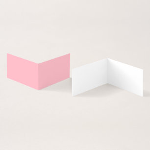 Tarjeta De Visita Rosa Doble