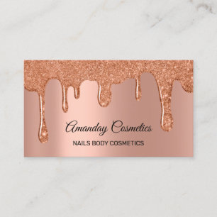Tarjeta De Visita Rosa Dris Nails Wax Makeup Copper Body Cosmetics
