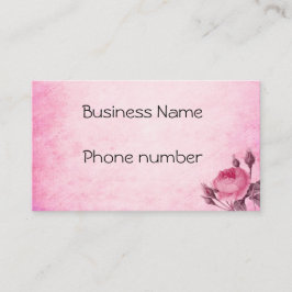 Tarjeta De Visita Rosa el día de San Valentín