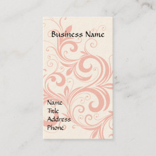 Tarjeta De Visita Rosa elegante