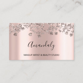 Tarjeta De Visita Rosa en polvo de Influencia del Bloguero del Plani