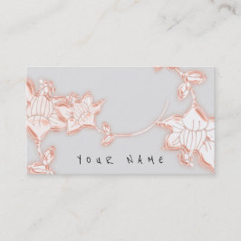 Tarjeta De Visita Rosa Floral Joyería Tand Hade Florist