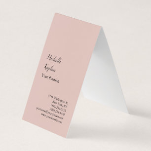 Tarjeta De Visita Rosa Gold Moderno Profesional Exclusivo