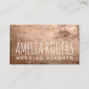 Tarjeta De Visita Rosa Gold Paint Metallic