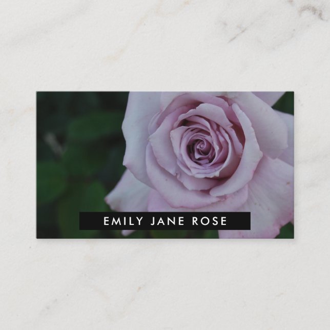 Tarjeta De Visita Rosa Lilac, Floristry (Anverso)