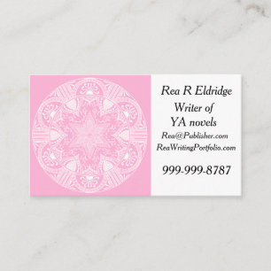 Tarjeta De Visita Rosa Mandala