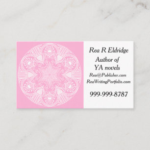 Tarjeta De Visita Rosa Mandala