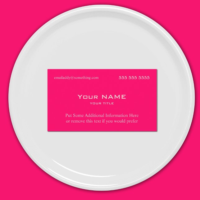 Tarjeta De Visita Rosa neón (Subido por el creador)
