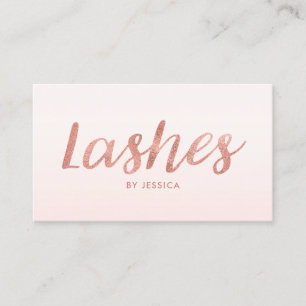 Tarjeta De Visita Rosa Oro azota Cosmetólogo Salón De Belleza