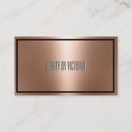 Tarjeta De Visita Rosa Oro rosegold minimalista elegante y moderno