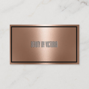 Tarjeta De Visita Rosa Oro rosegold minimalista elegante y moderno