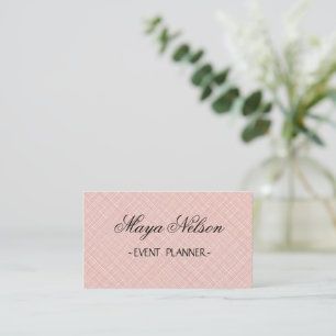 Tarjeta de visita rosa perfecta y de lujo